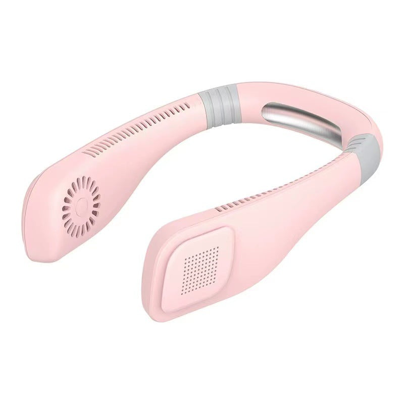 Unisex Tragbarer Nackenventilator mit Bluetooth-Lautsprecher Brehn