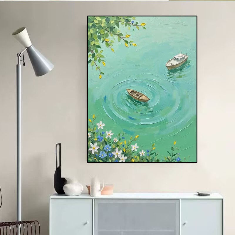 Serene Abstrakte Landschaft Leinwandkunst