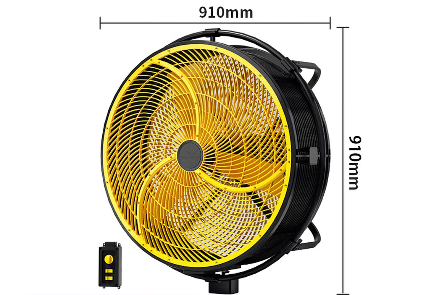 Industrieller Wandventilator für Herren mit Fernbedienung Brehn