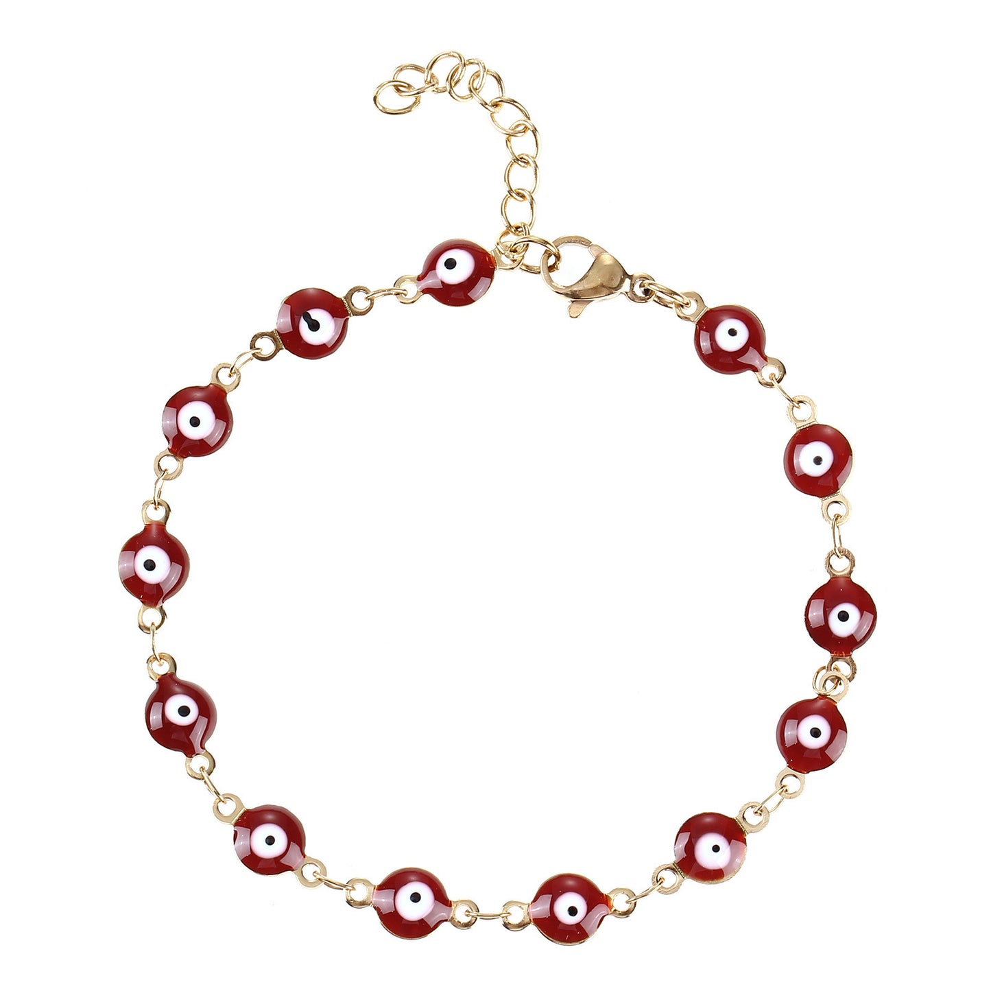Buntes böse Augen Charm Armband Brehn