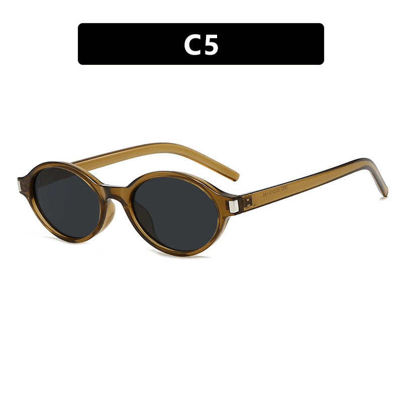 Damen elegante runde Sonnenbrille mit modernem Rahmen Brehn