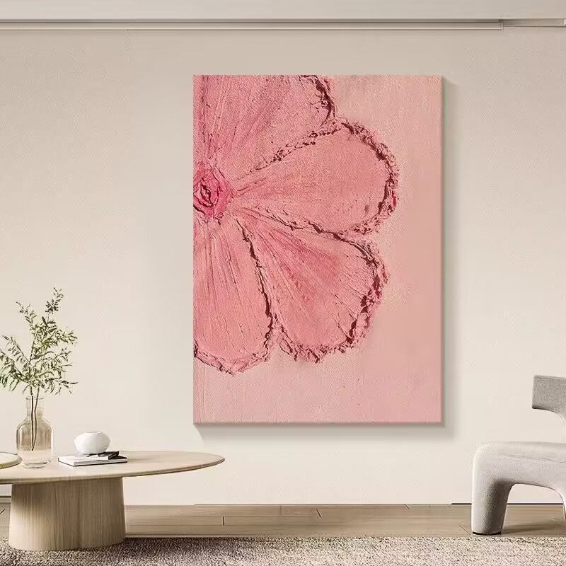 Florales Relief-texturiertes Leinwandkunstwerk