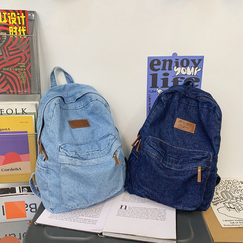 Denim Reise Schul Rucksack Brehn