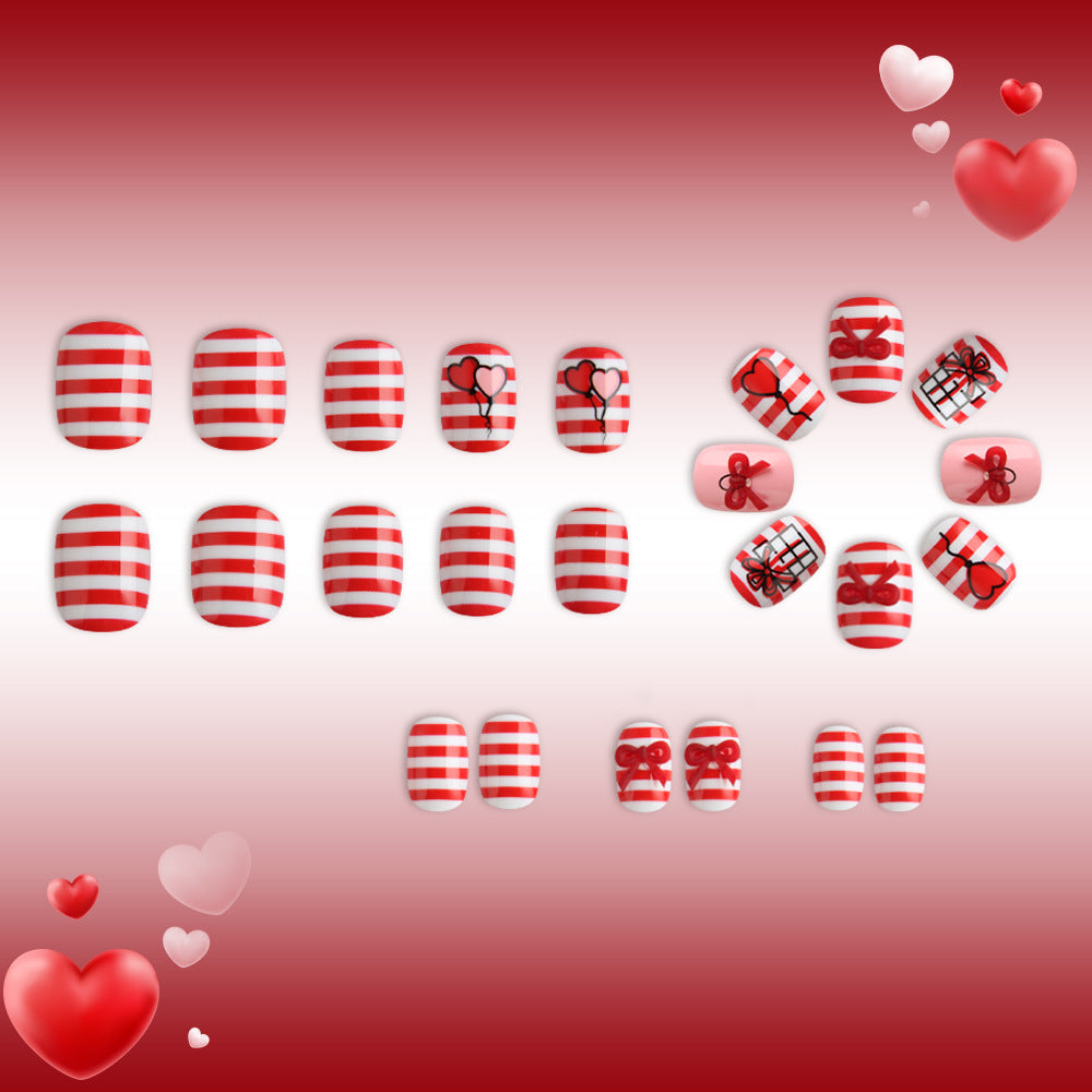 Festliches Herz- und Ballon-Nagelkunst-Set Brehn