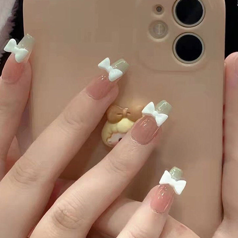 Dekoratives florales Press-On-Nagelkunst-Set Brehn