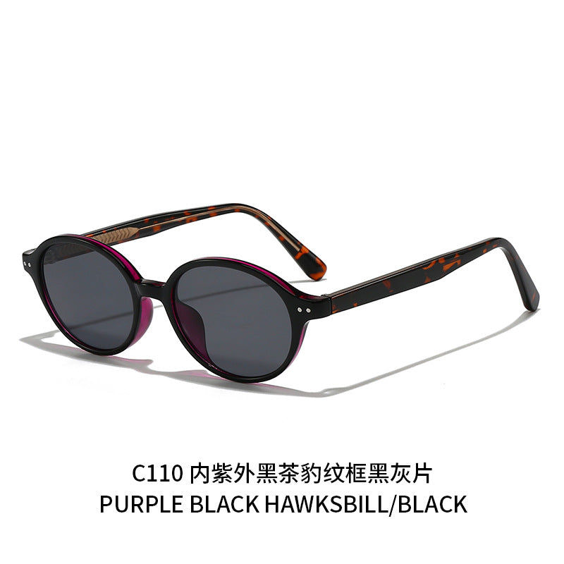 Damen runde Sonnenbrille mit modernem, stylish Rahmen Brehn