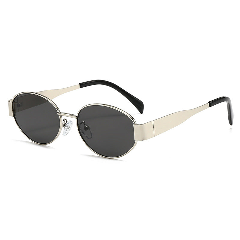 Retro-Inspirierte Ovale Sonnenbrille