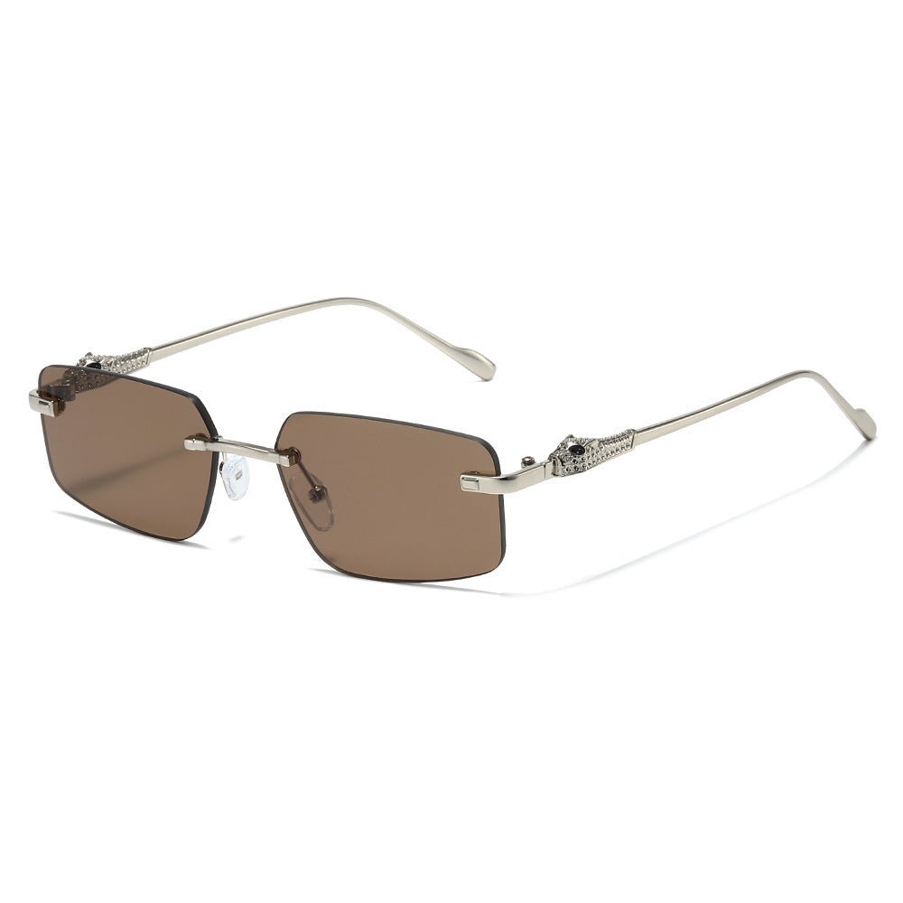 Designer Rechte Sonnenbrille mit luxuriösen metallischen Details Brehn