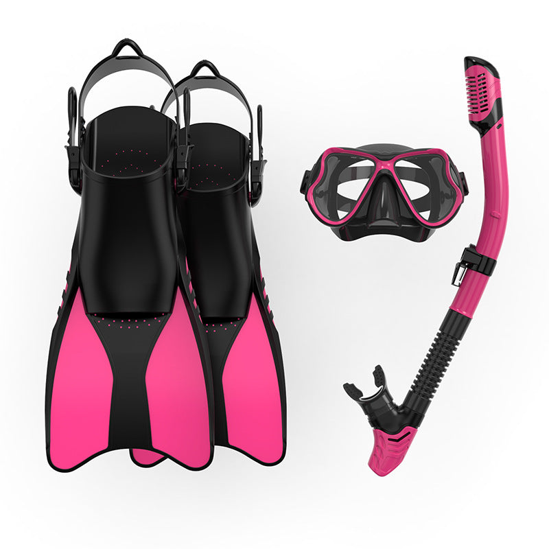Premium Schnorchelset mit Ergonomischen Flossen und Klarer Tauchmaske Brehn
