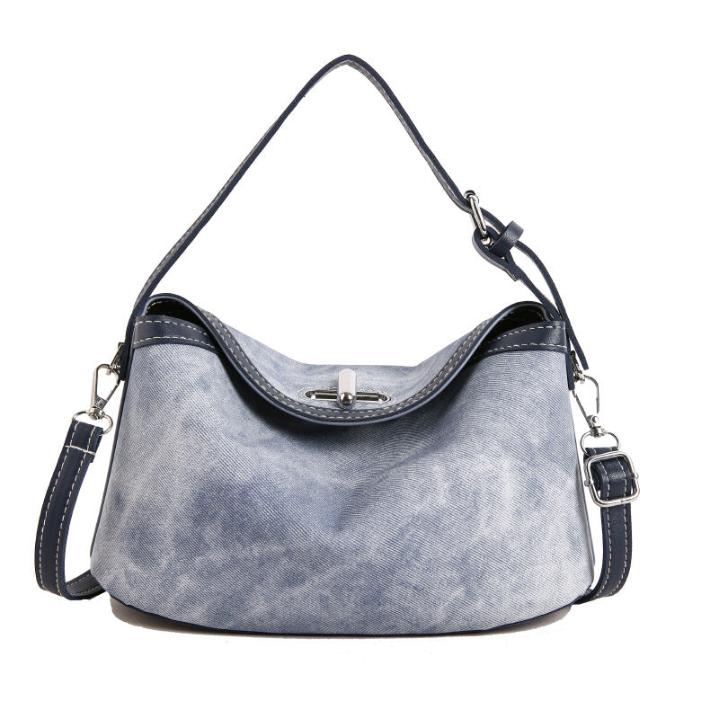 WoStylish Vintage Wildleder Hobo Tasche Brehn