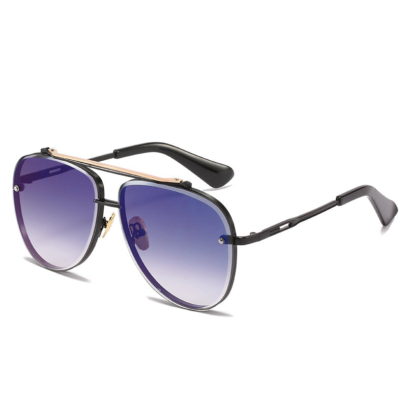 Damen Oversized Piloten-Sonnenbrille mit verstellbaren Nasenpolstern und hochwertigem Metallrahmen Brehn