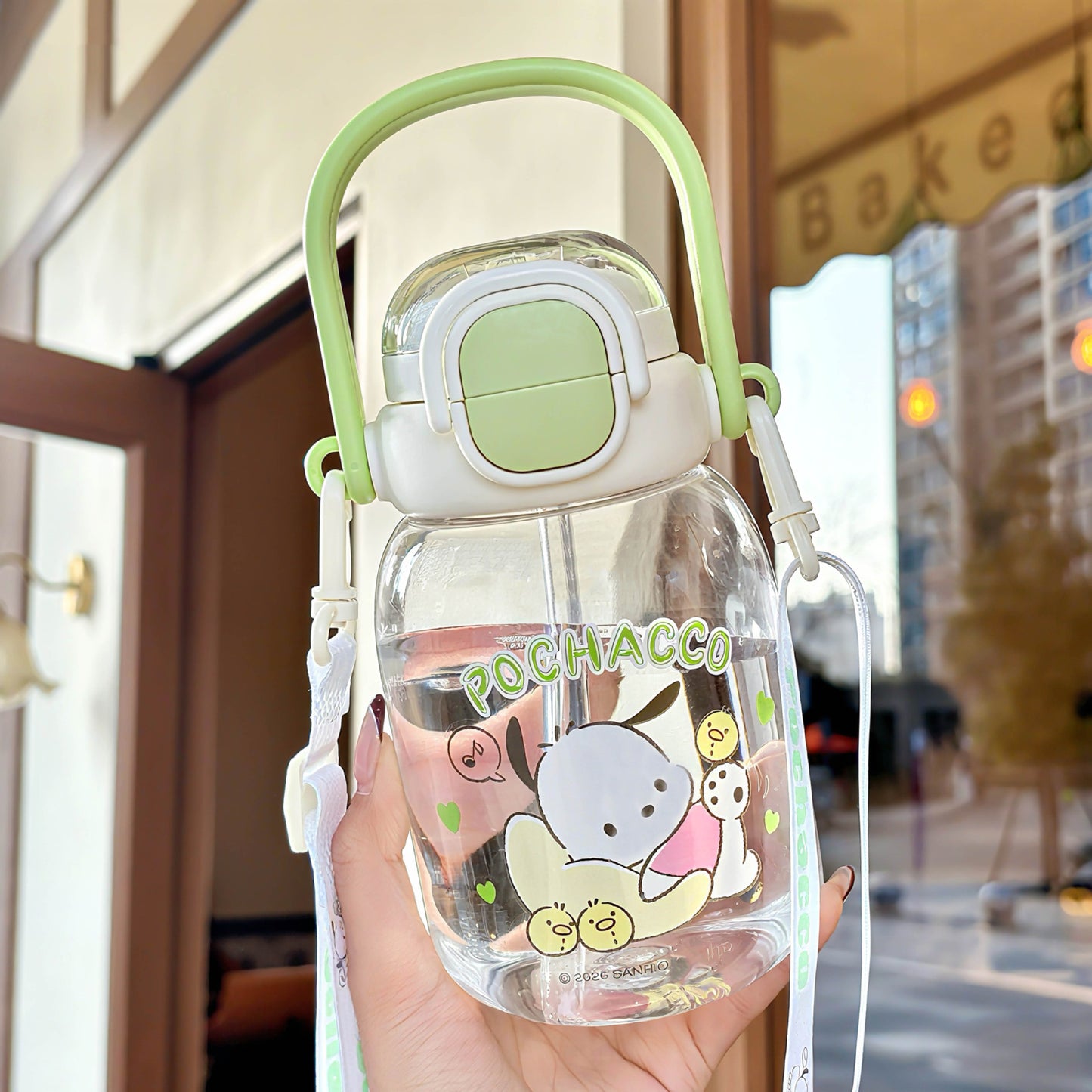 Damen Praktische Trinkflasche mit ergonomischem Griff Brehn