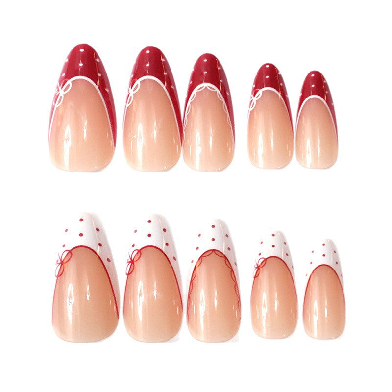 Künstlerische französische Spitzen-Nagelkunst-Verstärkungen Brehn