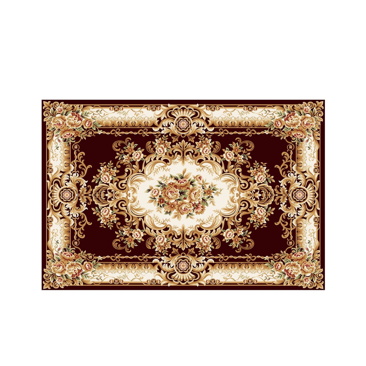 Vintage Floral Design Badematte Brehn