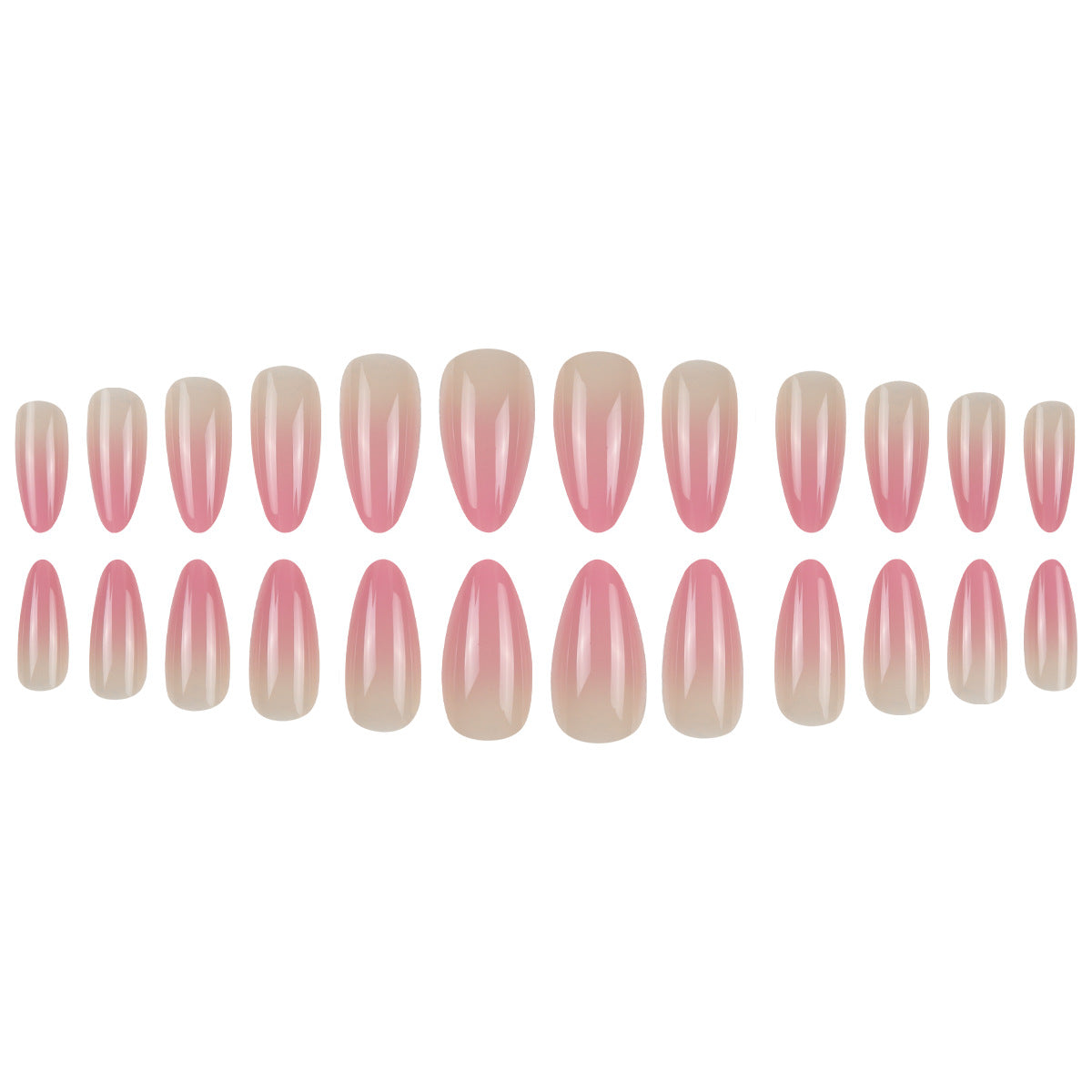 Gel-Gradient-Stiletto-Press-On-Nägel Brehn