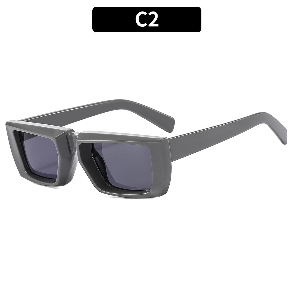 Fette Winkelrahmen Sonnenbrille