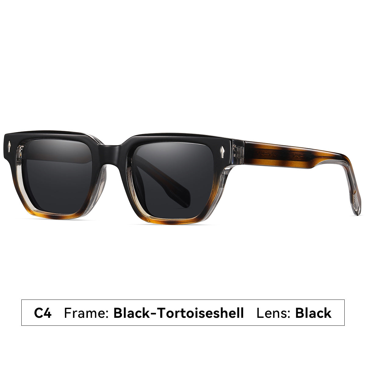 Damen Sonnenbrille im modernen, eleganten Quadratdesign Brehn