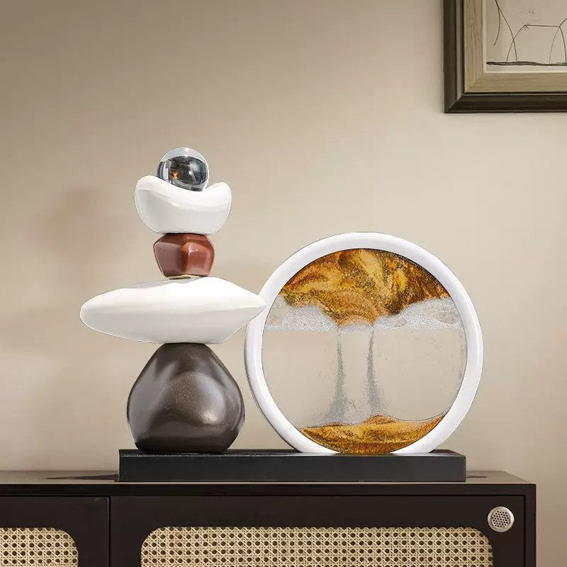 Moderne künstlerische geometrische Skulptur