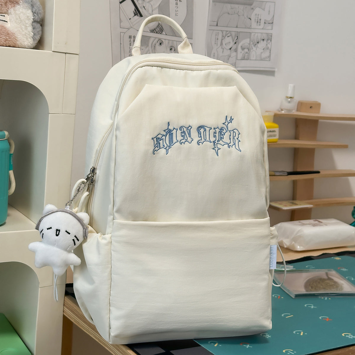 Stylische gestickte Rucksack Brehn 1791206064