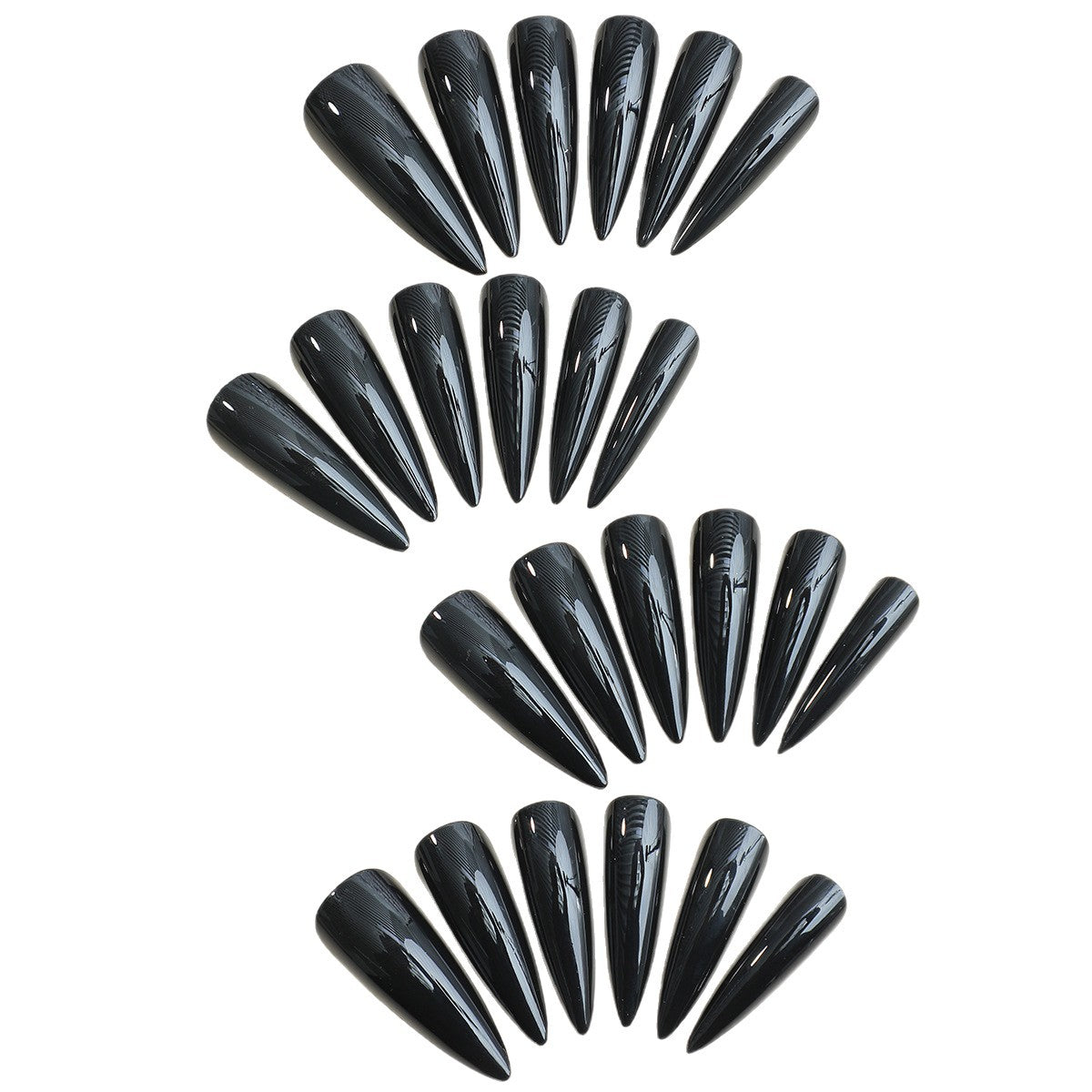 Scharfe Spitzige Stiletto Press-On Nagelset