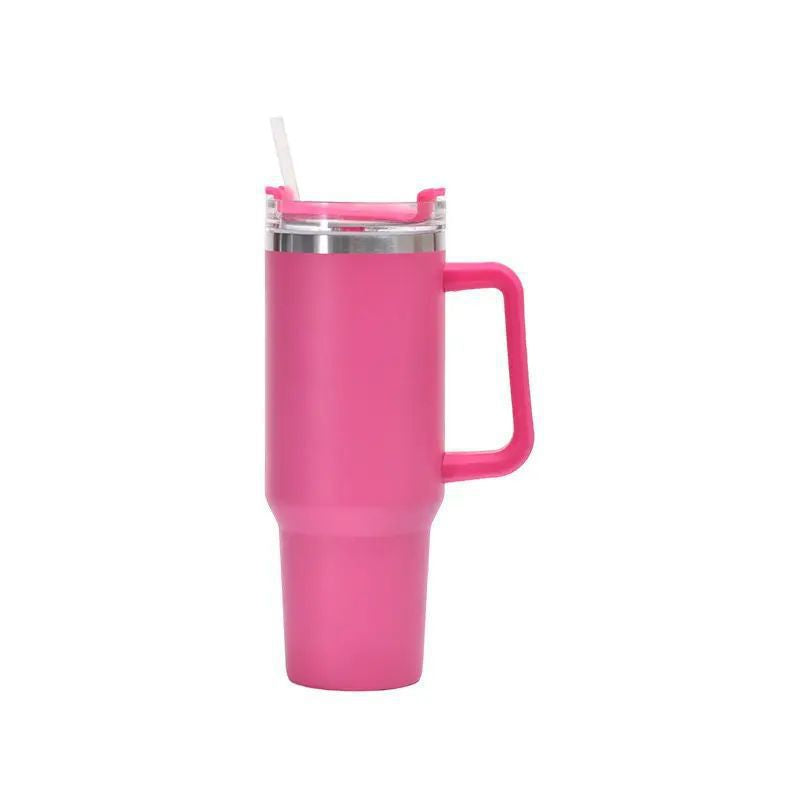 Damen Isolierter Trinkbecher mit Handgriff und Strohhalm Brehn