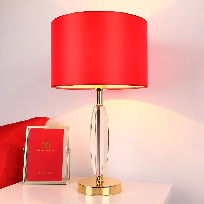 Elegante Glas Tischlampe