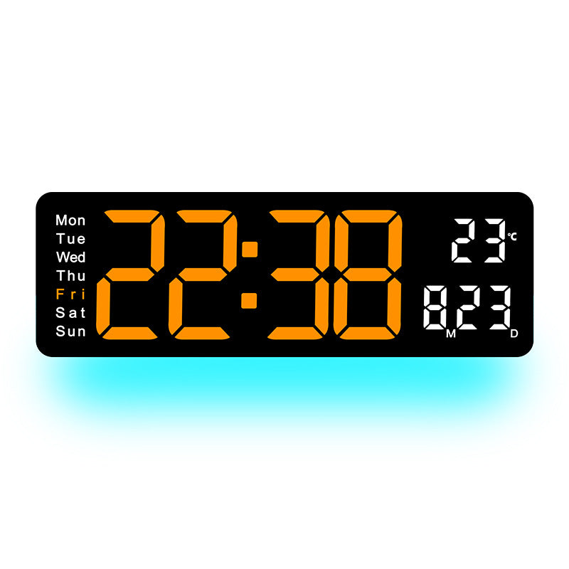 Digitaler LED-Wecker mit Temperatur- und Wochentagsanzeige Brehn