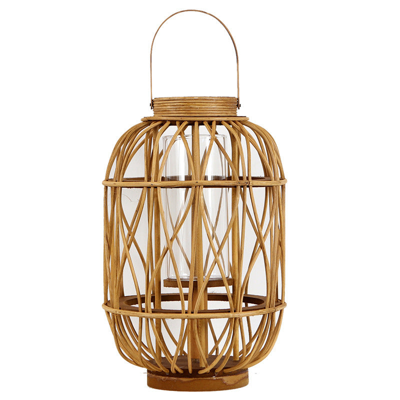 Elegante Handgefertigte Laterne Aus Naturmaterialien Brehn