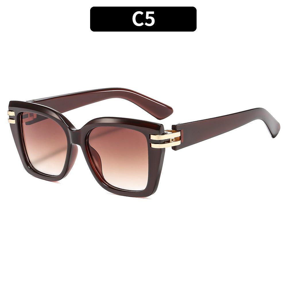 Elegante Übergroße Quadratische Rahmen Sonnenbrille 1787664505