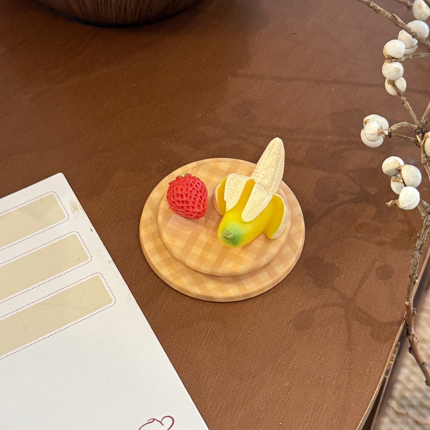 Dekorativer Untersetzer mit Obstmotiv Brehn