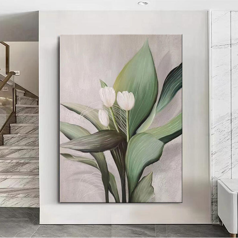 Elegante Blumenkunst auf Leinwand