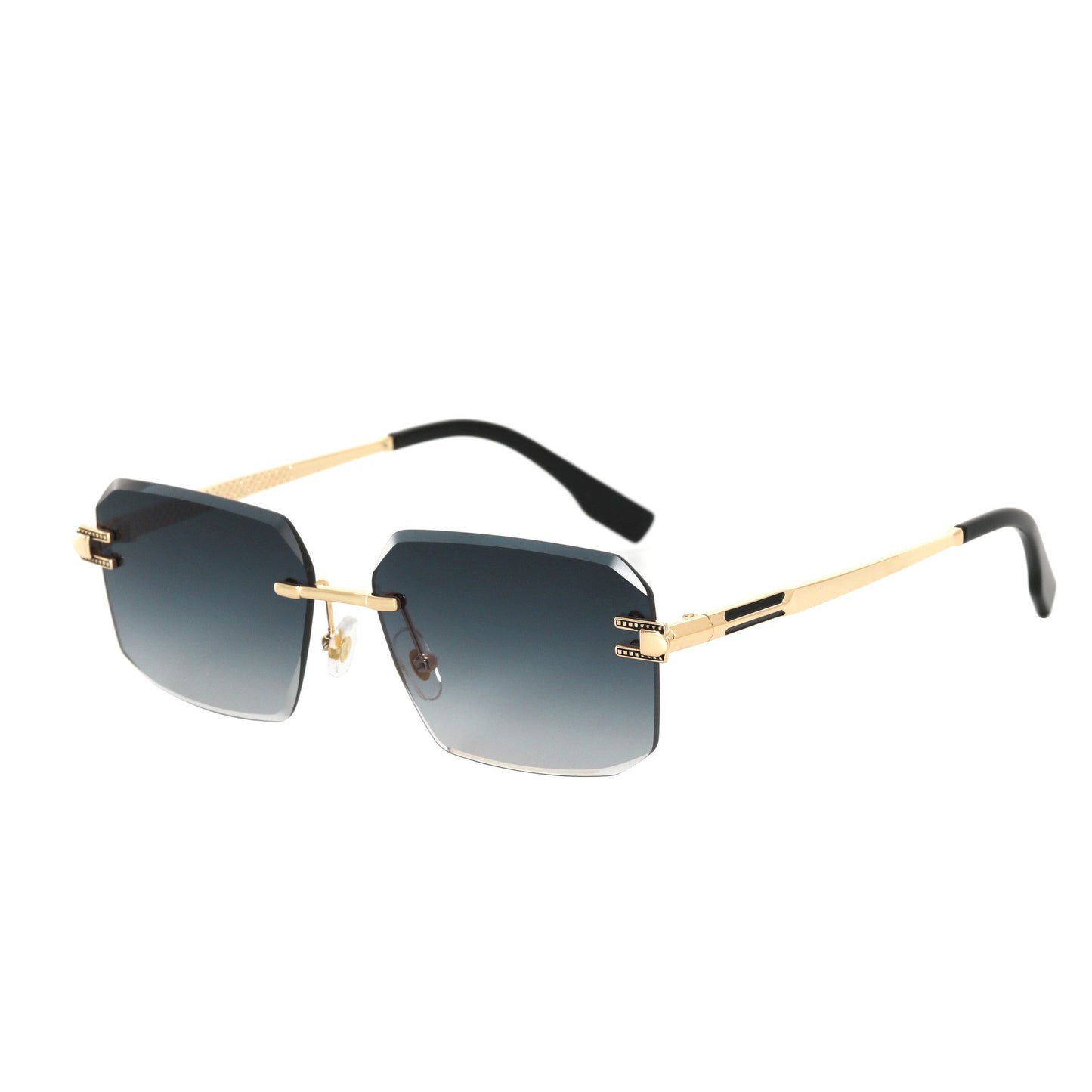 Damen Geometrische Designer-Sonnenbrille mit luxuriösem Metallrahmen und hochwertigen UV-Schutzgläsern Brehn