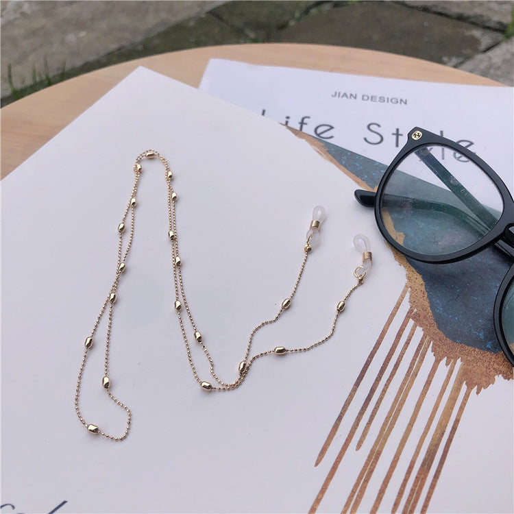 Stylische Metallkette Brillenhalter Brehn