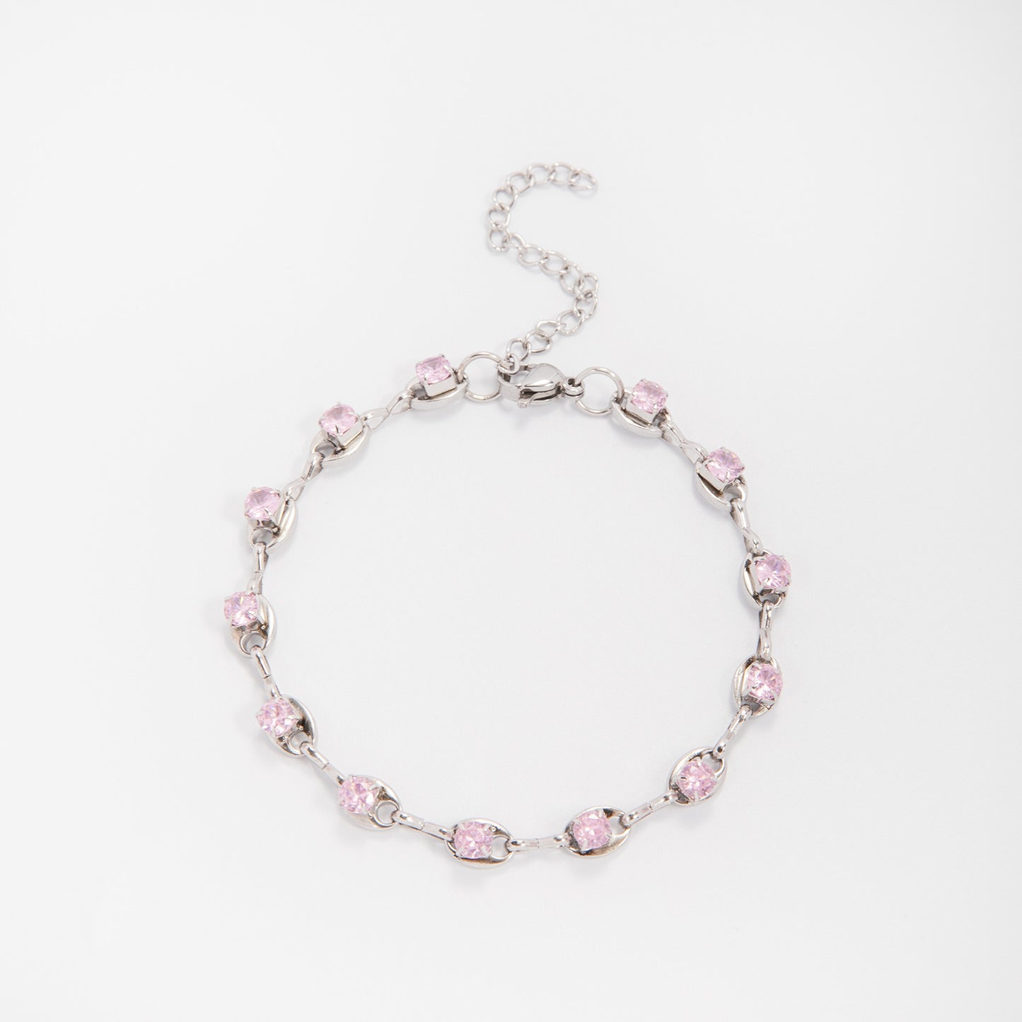 Eleganter Edelstein Akzent Link Armband Brehn