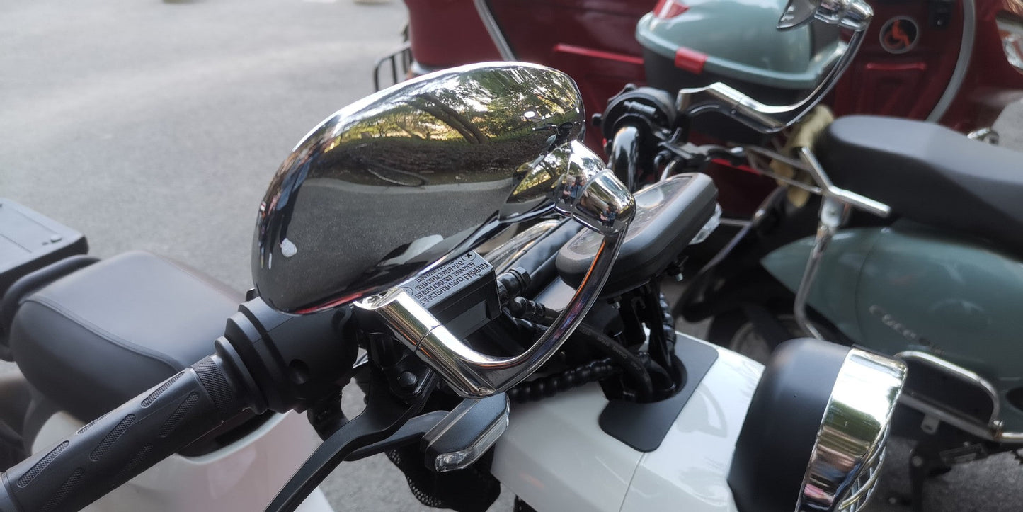 Verchromte verstellbare Motorradspiegel Brehn