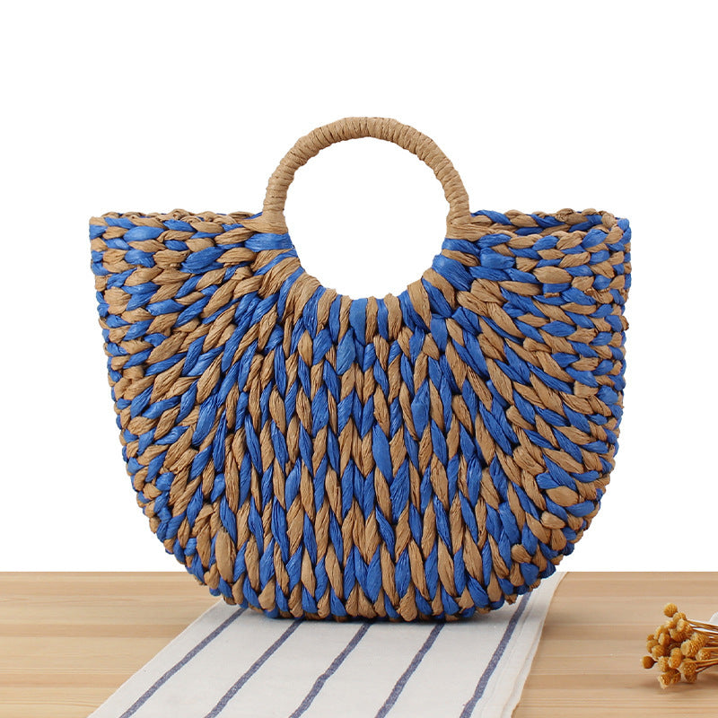 Handtasche Aus Handgefertigtem Flechtmaterial mit Modernem Design Brehn