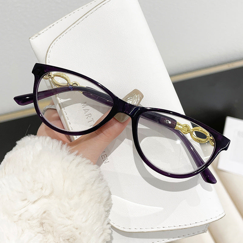 Damen elegante Cat-Eye Brille Brehn