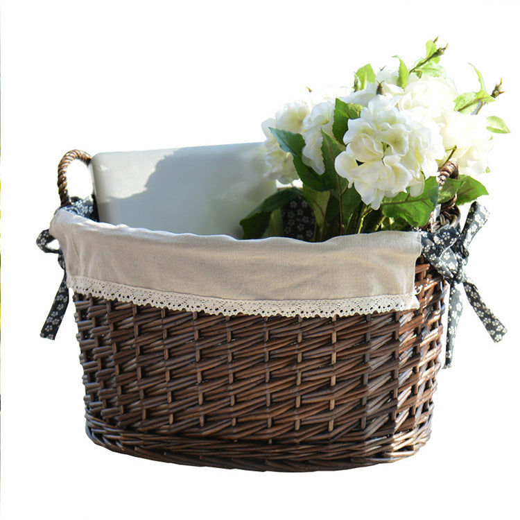 Dekorative Rattan Aufbewahrungsbox Brehn
