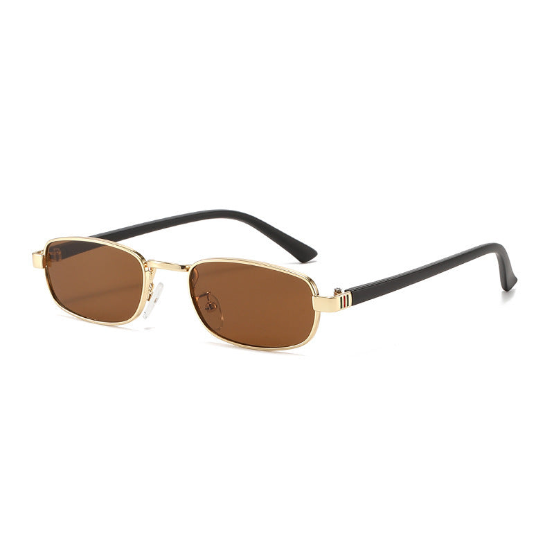 Elegante Vintage-inspirierte rechteckige Sonnenbrille Brehn