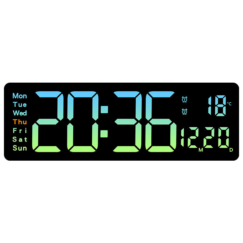 Funkwecker mit großem LED-Display und Temperaturanzeige Brehn