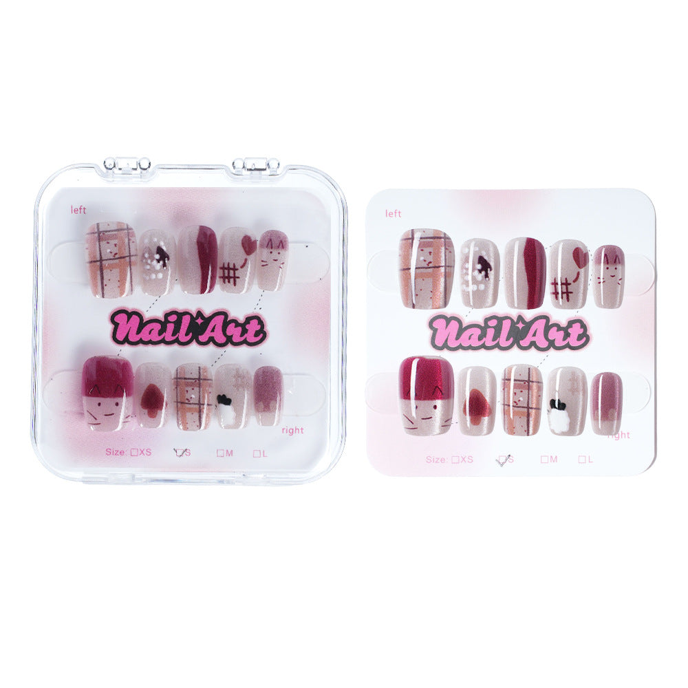 Kreatives von Charakteren inspiriertes Druck-Nagel-Set Brehn