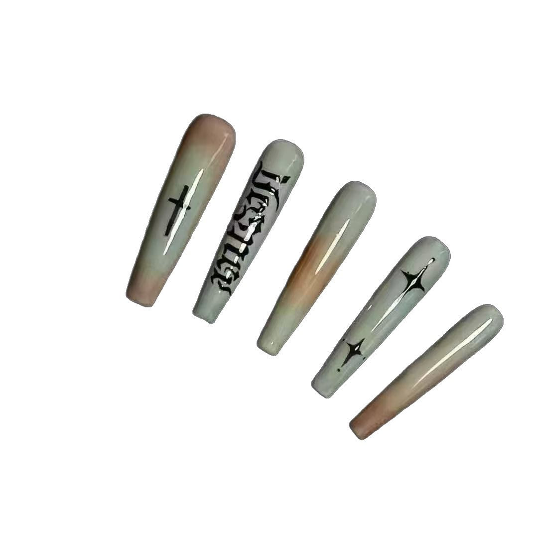 Künstlerische Press-On Nagelspitzen Brehn