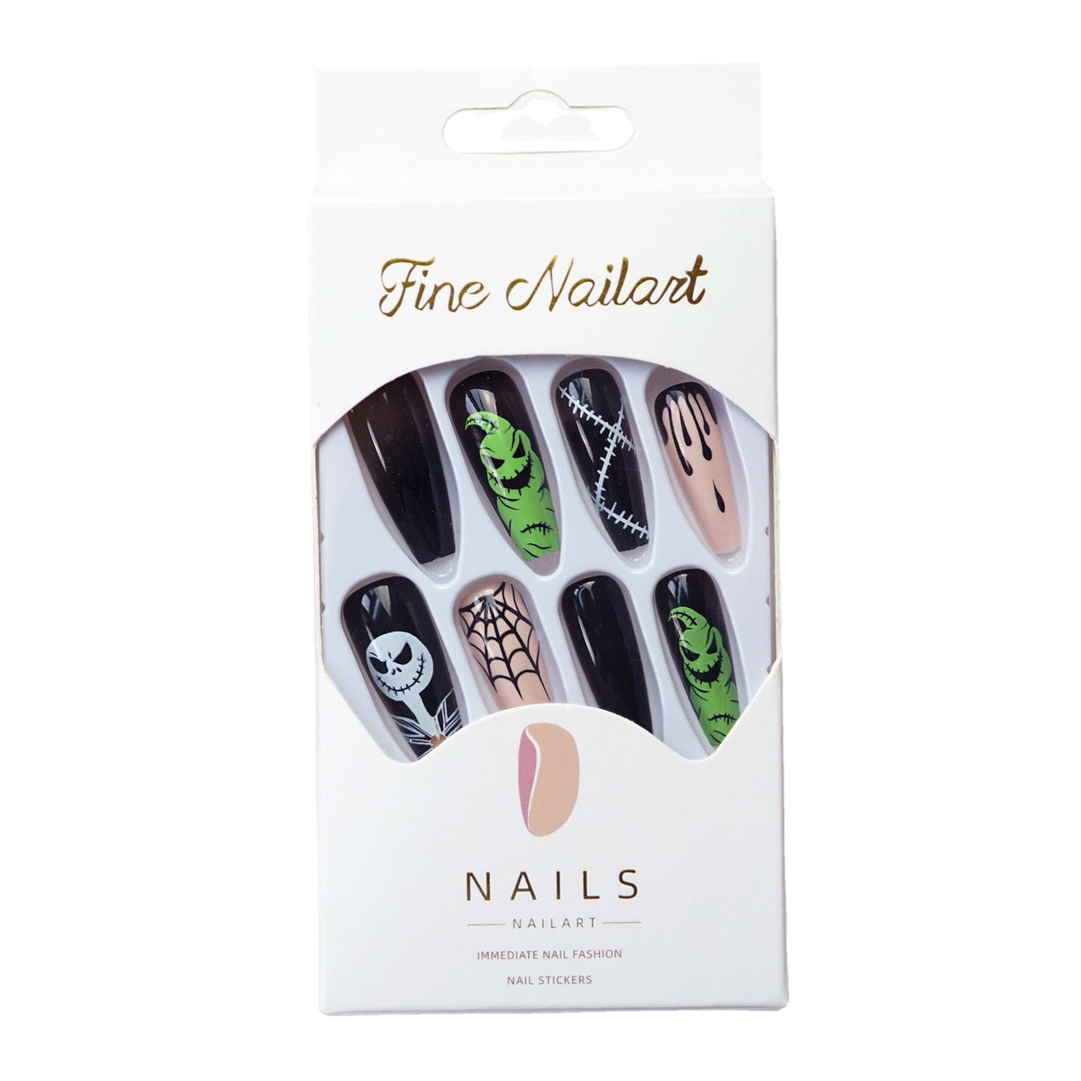 Themen-Halloween-Press-On-Nagelkunst-Set Brehn