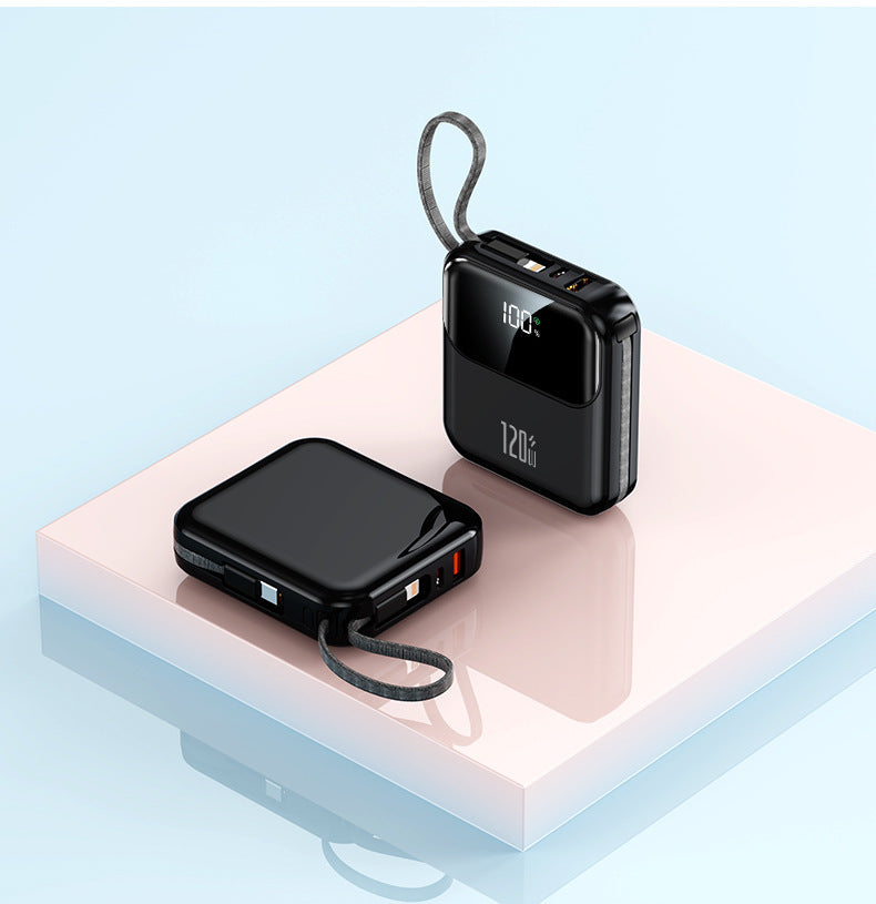 Kompakte Powerbank mit Digitalanzeige und Hochgeschwindigkeitsladefunktion Brehn