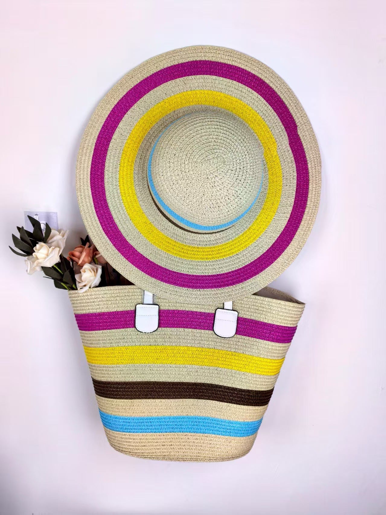 Strandtasche mit Passendem Sonnenhut Brehn
