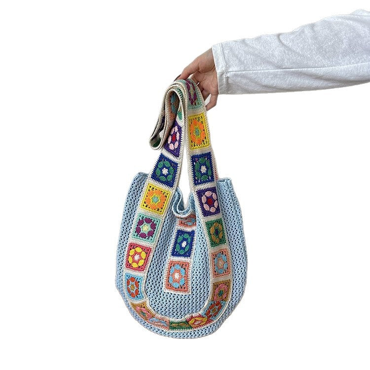 Crochet Patchrk Sling Bag Brehn
