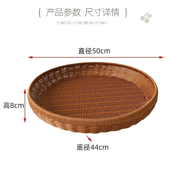 Unisex Runder Rattankorb Brehn