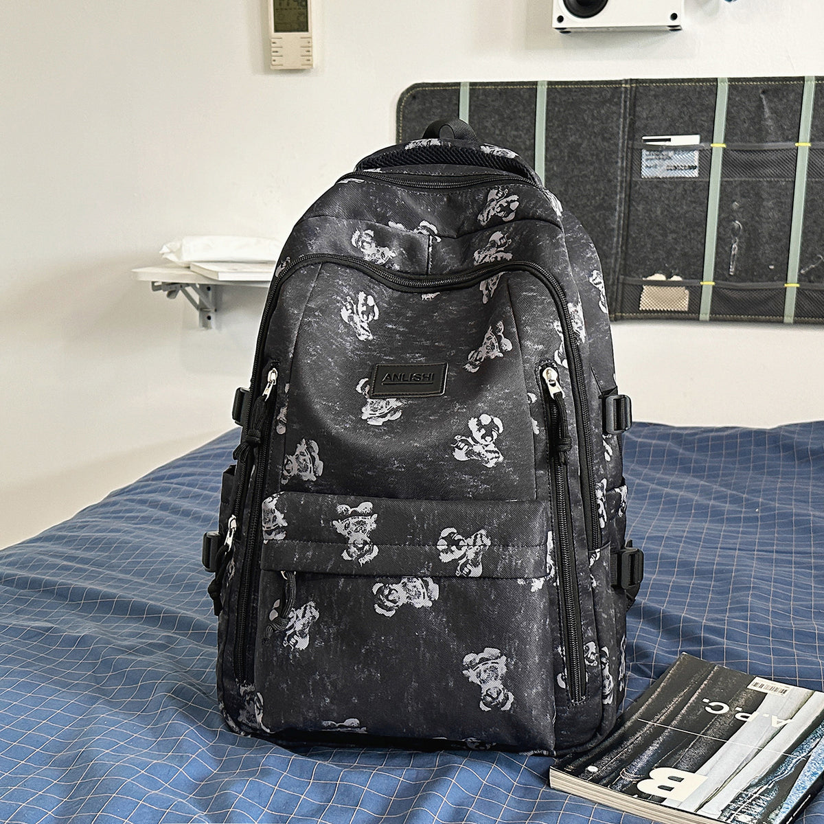 Stylische Blumenmuster-Rucksack Brehn
