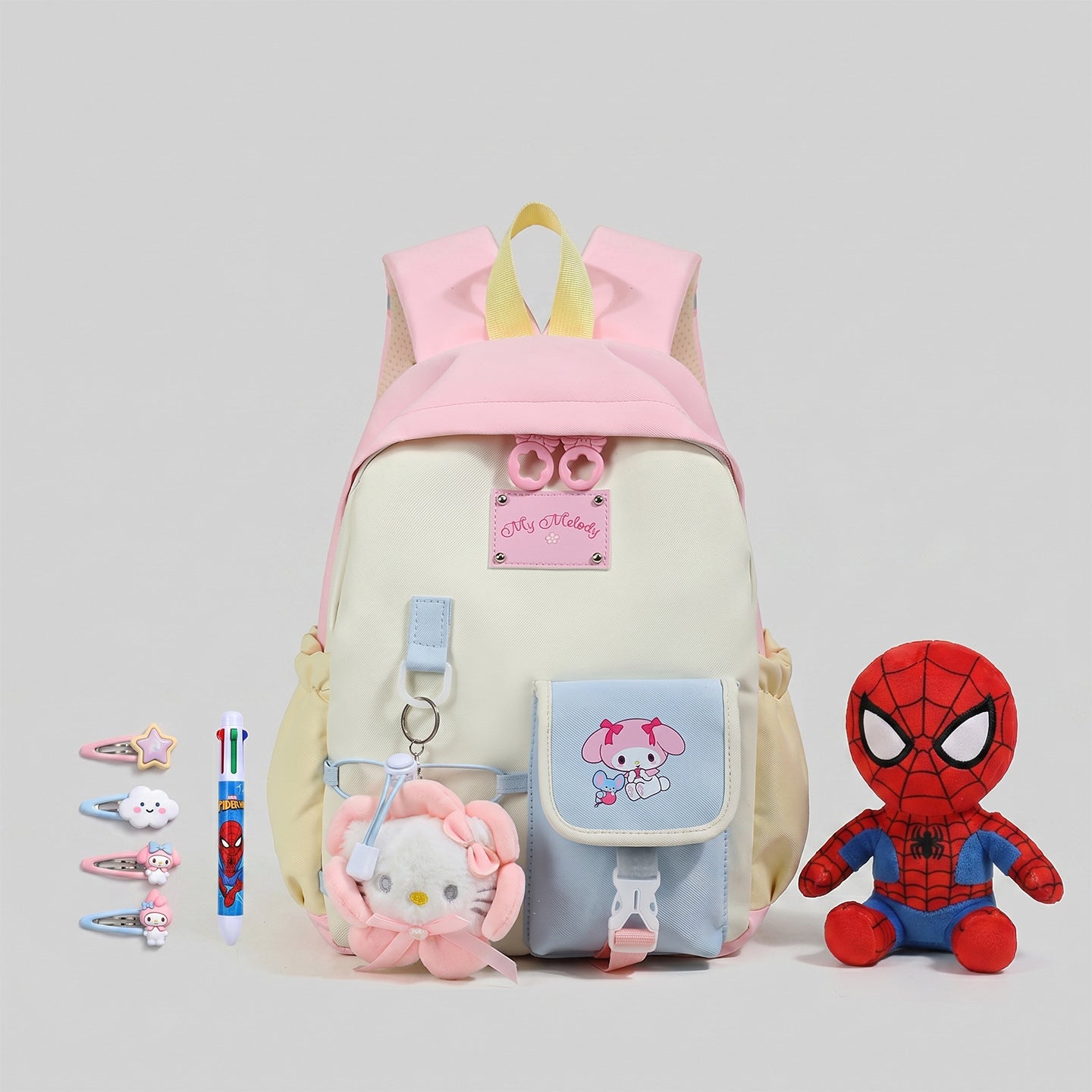Stylischer Schulrucksack für Kinder im Cartoon-Stil