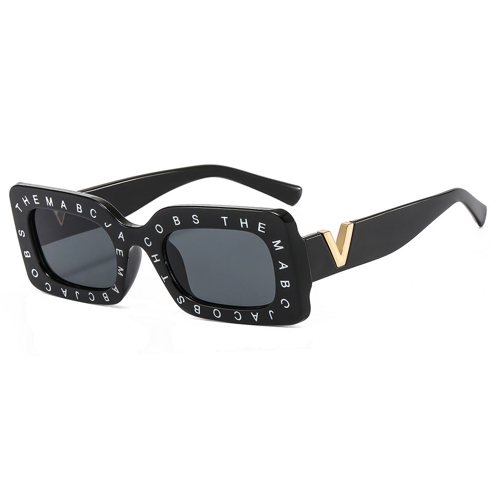 Damen Stylische oversized Sonnenbrille mit einzigartigem Rahmen Brehn